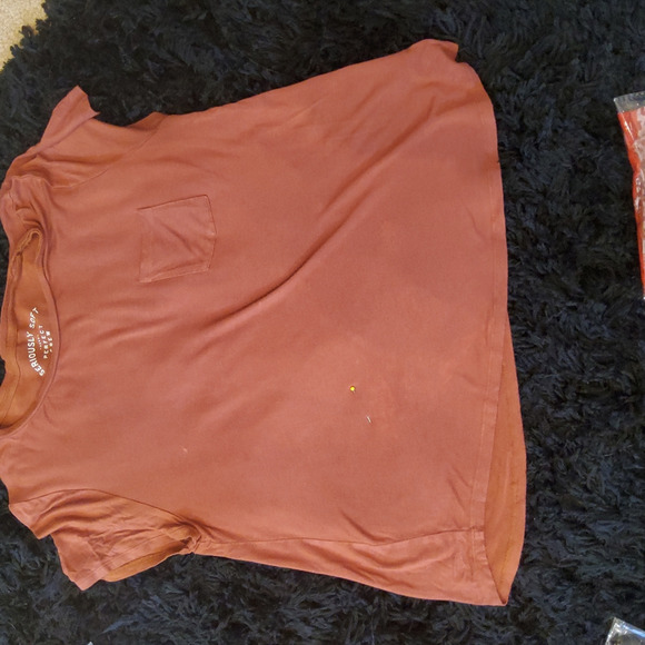 Aeropostale Seriously Soft Perfect Crew Pocket Tee Size XL Copper - Picture 6 of 8